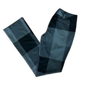 7th Avenue Women's ~Tall~ Checkered Dress Pants Gray Size 0